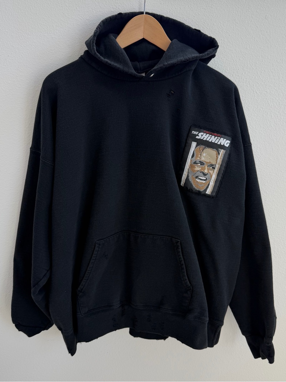 The Shining Stanley Kubrick Distressed Hoodie XL Black Horror